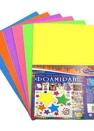 Фоамиран для творчества а4 17fa4-mix 6 цветов 1,7х0,1 мм