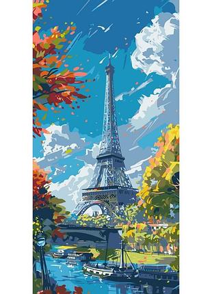 Картина по номерам "eiffel tower" 11571-ac 40х80 см