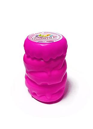 Вязкая масса "fluffy slime" fls-01-01u с сюрпризом розовый