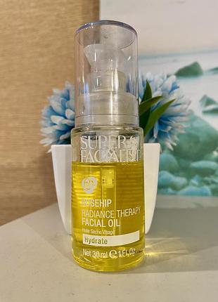 Англія 🇬🇧 багатофункціональна олія для обличчя super facialist rosehip radiance therapy facial oil