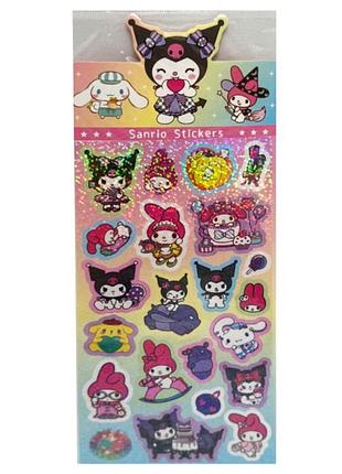 Декоративні наклейки "sanrio stickers" sz240906-16 з блискітками