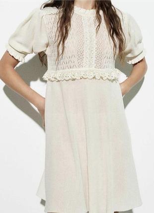 Плаття zara сукня кроше вʼязана
