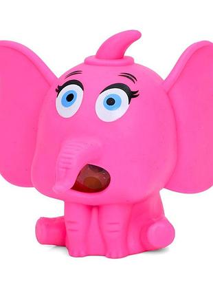 Дитяча іграшка антистрес "слоник" ms 4139(pink) водяний орбіз