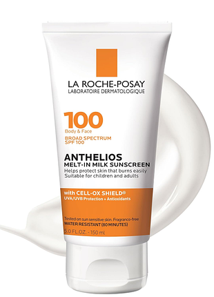 Солнцезащитное молочко для тела la roche-posay anthelios melt-in milk sunscreen spf 100, 90 мл