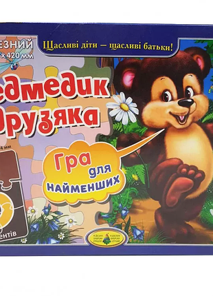 Детский пазл "медвежонок дружок" 83217, 6 элементов