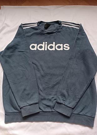 Світшот adidas essentials 3-stripes xl / теплий кофта на флісі