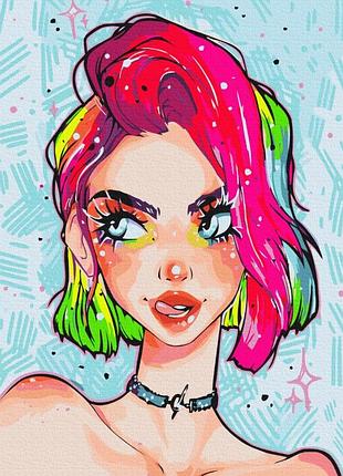 Картина по номерам "леди грандж"@nila_art_art brushme bs53389 40х50 см