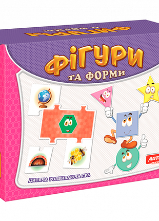 Детская настольная игра "фигуры и формы" 0581 от 3 лет