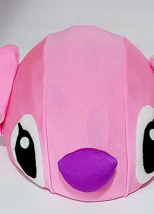 Чехол на шлем для лыж, сноуборда, велосипеда нашлемник crazy head стич stitch синий