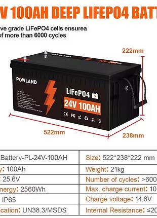 Аккумулятор lifepo4 powland