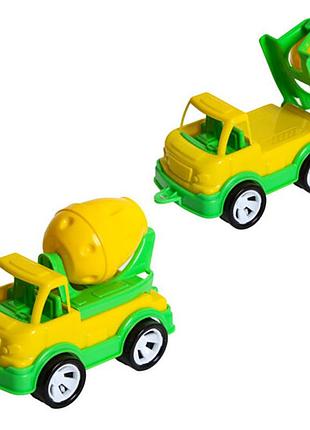 Детская бетономешалка "mini matik" 002/3bms(yellow) вращающийся барабан, 13,5 см