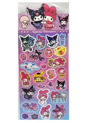 Декоративні наклейки "sanrio stickers" sz240906-6 з блискітками