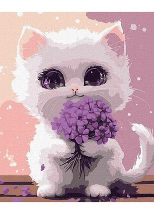 Картина за номерами "сонячний мурчик" ©art_selena_ua kho6772, 30х30 см