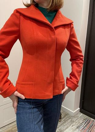 Тепле вовняне коротке пальто/жакет pectoral (75% вовна), р. 40 (l / m-l)