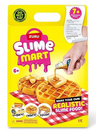Ігровий набір зі слаймами "бельгійські вафлі" slime mart 15901d, серії "shopping bag"