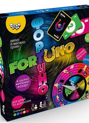 Детская развивающая настольная игра "фортуно" большая uf-02-01u на укр. языке