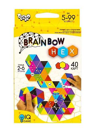 Розважальна карткова гра "brainbow hex" g-brh-01-01, 40 карт