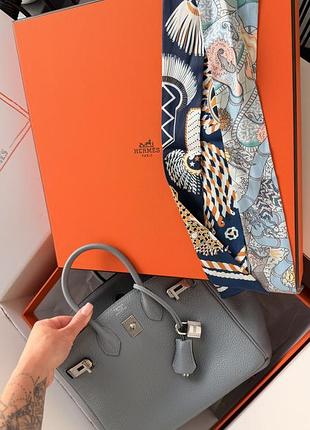 Сумка birkin 24 gray hermes