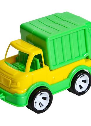 Дитяча іграшка сміттєвоз "mini matik" 002/7bms(yellow) пластик, 13,5 см