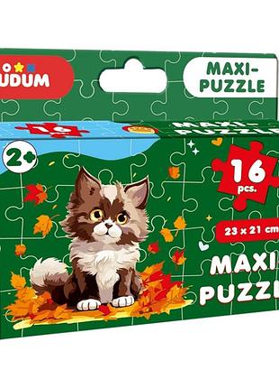 Пазл детский макси "котик 3" me5032-04, 16 крупных элементов