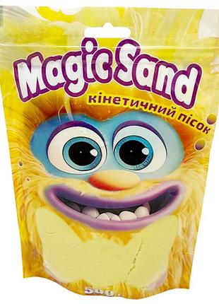 Креативное творчество "кинетический песок magic sand" 39403-5 желтый 500 грамм