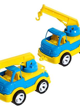 Дитяча іграшка кран "mini matik" 002/5bms(blue) рухлива стріла крана, 13,5 см