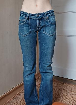 Джинсы на низкой посадке, bootcut, винтаж