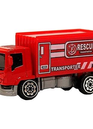 Машинка іграшкова спецтехніка автопром 7637 масштаб 1:64, металева rescue 5