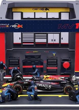 Ігровий набір формула-1 "pit pass oracle red bull racing" bburago 18-38453 (#1)