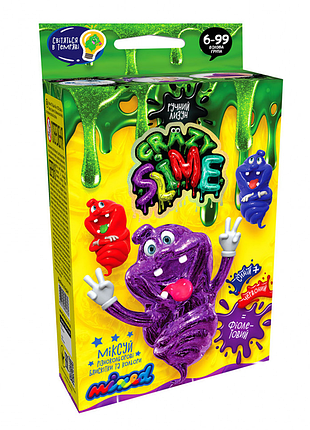 Безопасный образовательный набор для проведения опытов "crazy slime" slm-02 фиолетовый
