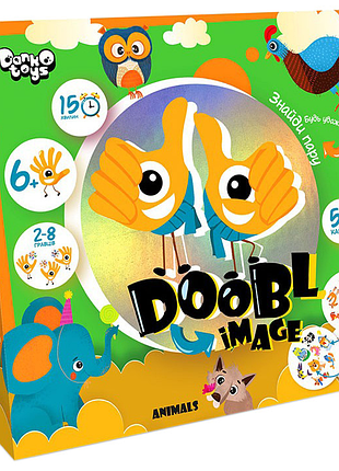 Розважальна настільна гра "doobl image" dbi-01-01u укр. мовою тварини