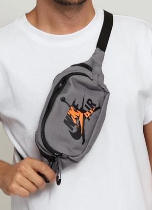 Поясна сумка-бананка nike air jordan crossbody hip bag.