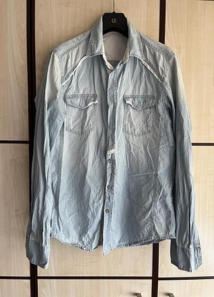 Armani exchenge рубашка джинсовая