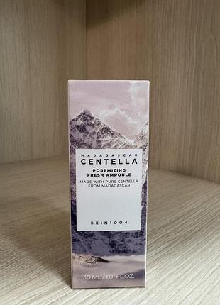 Сироватка для звуження пір із центелою skin1004 madagascar centella poremizing fresh ampoule 30ml