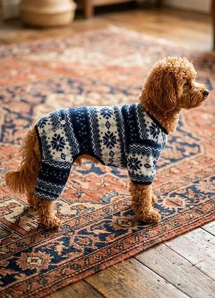 Теплий флісовий комбінезон для собак fabdog (m)