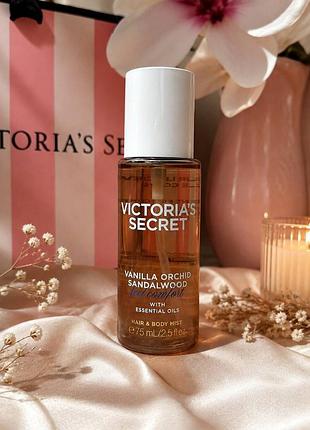 Мини спрей для тела victoria's secret vanilla orchid sandalwood mini body mist