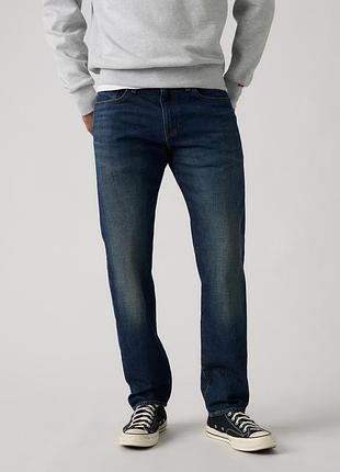 Чоловічі джинси levi’s premium 502 taper 295071645 — темні, сучасний звужений крій. оригінал.