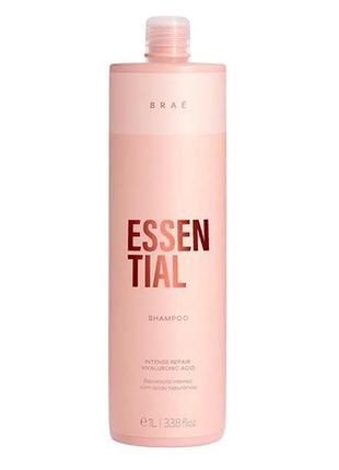 Увлажняющий шампунь для волос braé essential shampoo, 1000 мл
