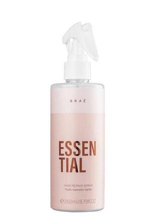 Восстанавливающий спрей для волос braé essential hair repair spray, многофункциональный уход, 260 мл