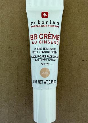 Erborian bb cream тонуючий крем для обличчя, clair 5ml