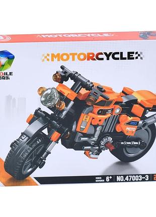 Детский конструктор "мотоцикл" 47003-3, 255 элементов
