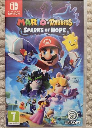 Mario + and rabbids: sparks of hope, б/у, русская версия, nintendo switch