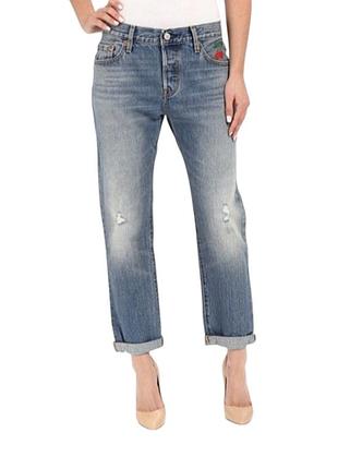 Оригінальні джинси levi’s 501 ct з вишивкою вишенька (w30 l32)
