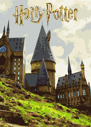 Картина по номерам "harry potter: пейзаж хогвартса" kho5232 с красками металлик 40x50 см