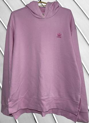 Женское розовое худи adidas xl 42 50 адидас кофта с капюшоном и логотипом розовый свитшот адидас 50