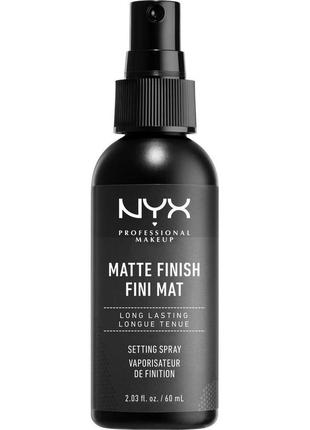 Матирующий спрей-фиксатор nyx makeup setting spray matte finish long lasting1 фото