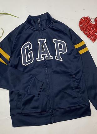 Кофта олімпійка мастерка на флісі gap 8-10р синій хлопчик дівчинка