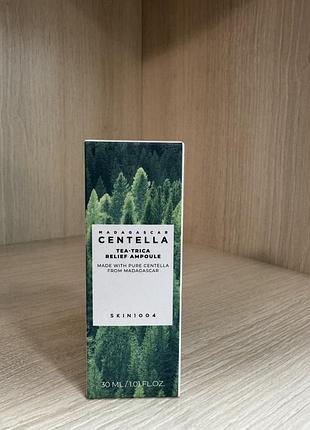 Сироватка анти-акне з чайним деревом skin1004 madagascar centella tea-trica relief ampoule 30ml
