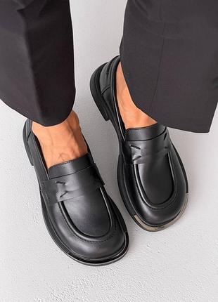 Chunky лофери ™️ olli shoes
колір: чорний, натуральна шкіра