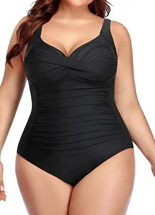 Женский сплошной корректирующий купальник xl-4xl